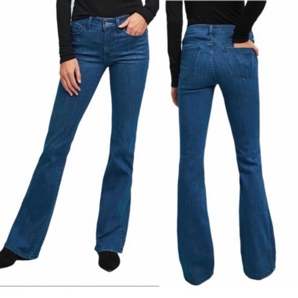 Pilcro Dark Washed Bootcut Mid-Rise Stretch
Denim Classic Minimalist Jeans 28